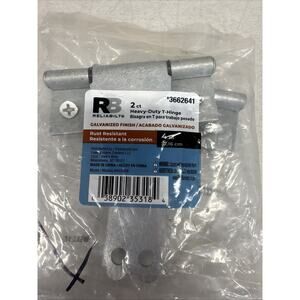Reliabilt 2ct Heavy-duty T-Hinge 4” Galvanized Finish #3662641 {C7}